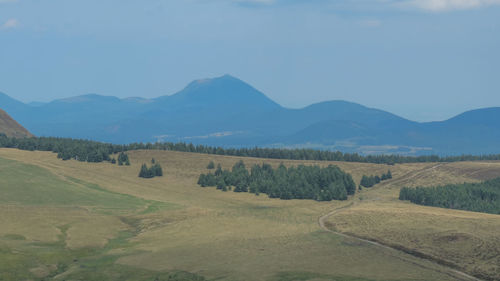 Scenic view of landscape against sky