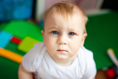 Portrait of cute baby girl