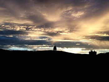 Silhouette of trees at sunset