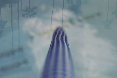 Close-up of water against sky