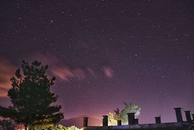 Low angle view of stars in sky