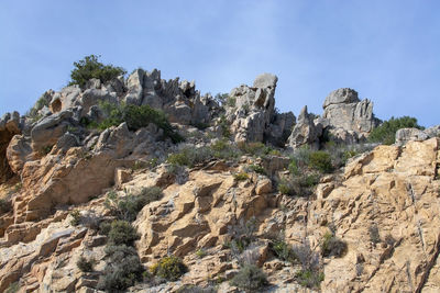 Scenic view of rocky mountains against sky