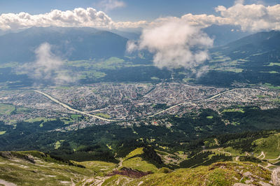 Aerial view of landscape