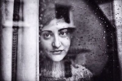 Close-up portrait of woman