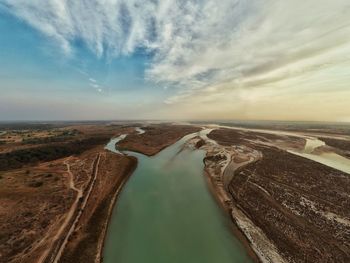 Panoramic view of sea against sky