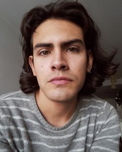 Close-up portrait of young man