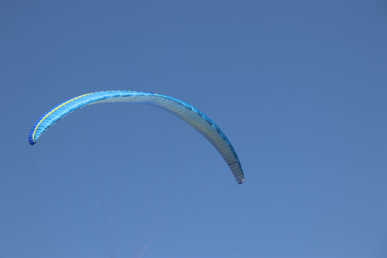 LOW ANGLE VIEW OF KITE FLYING IN SKY