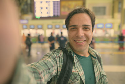 Portrait of smiling young man