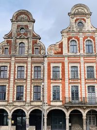 Low angle view of historical building against sky