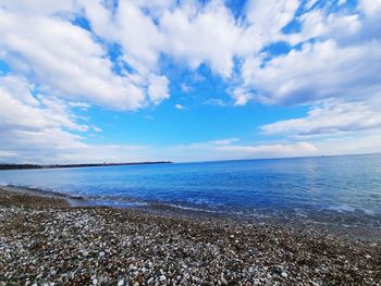 Scenic view of sea against sky