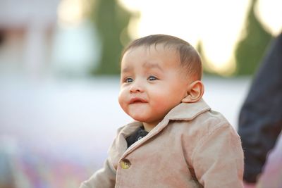 Portrait of cute baby girl