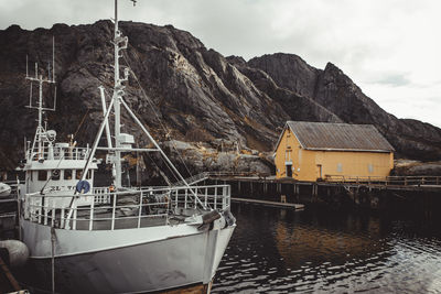 Typical norwegian stilt fishermen's huts