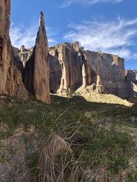 Panoramic view of canyon