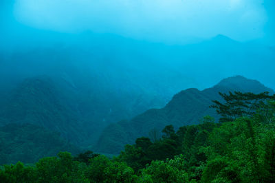 Scenic view of mountains