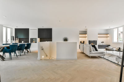 Interior of lavish living room