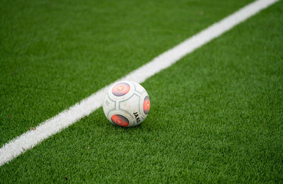 Soccer ball on field