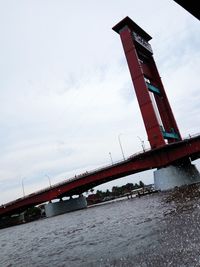 Bridge against sky during winter