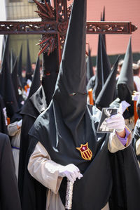 Holy week celebration of the brotherhoods of andalucia