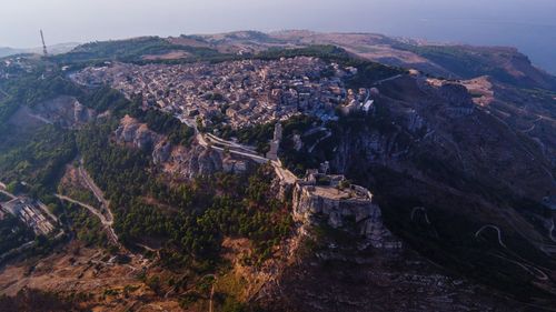 High angle view of landscape