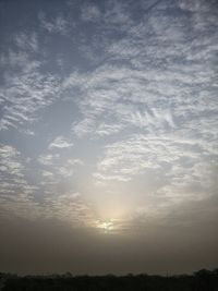 Scenic view of sky at sunset