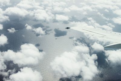 Low angle view of cloudy sky