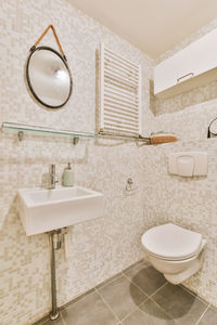 Interior of bathroom