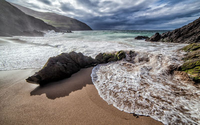 Scenic view of beach