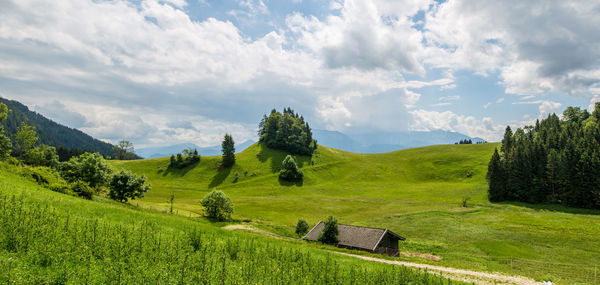 Panoramic view of landscape against sky