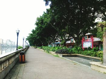 View of road passing through city