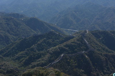 High angle view of mountain landscape