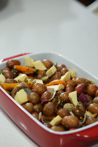 Close-up of food in plate