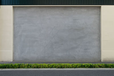 Footpath in front of wall