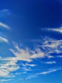 Low angle view of blue sky