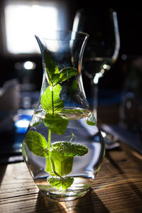 Close-up of drink on table