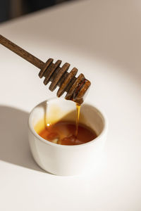 Close-up of coffee on table