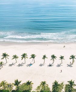 Scenic view of beach against sea