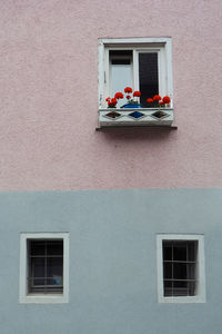 Windows of residential building