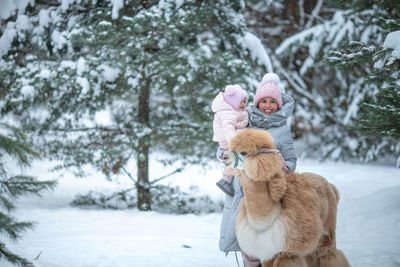 Close-up of snowman