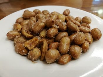 Close-up of food in plate