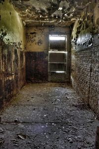 Interior of abandoned building