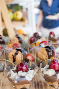 Close-up of fruits on table