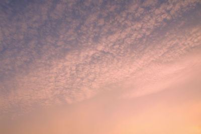 Low angle view of dramatic sky during sunset