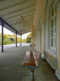 Interior of empty building