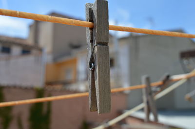 Close-up of fence