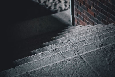 Close-up view of steps