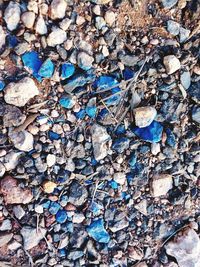 Full frame shot of rocks on field