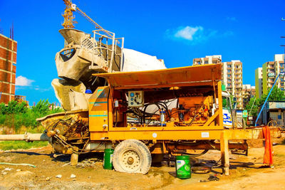 View of construction site against sky