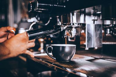 Barista making