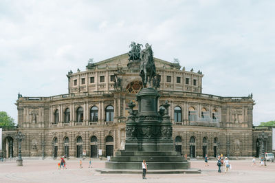 Low angle view of historical building