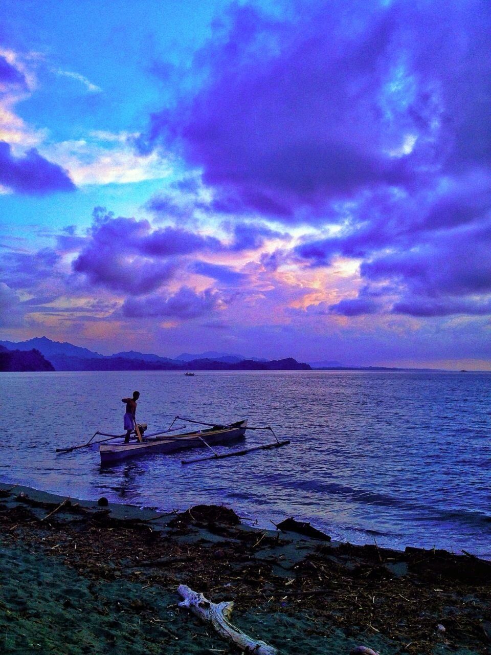 water, sky, sea, sunset, scenics, beauty in nature, tranquility, tranquil scene, cloud - sky, horizon over water, silhouette, nature, cloud, idyllic, nautical vessel, cloudy, blue, dramatic sky